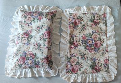 2 federe copri cuscino a fiori