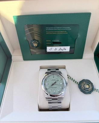 Rolex 134300 oyster perpetual pistacchio
