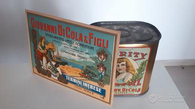 scatola latta fusto di olio termini imerese antica