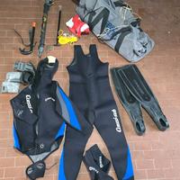 Muta cressi 5mm e attrezzatura Pesca