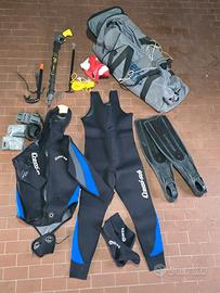 Muta cressi 5mm e attrezzatura Pesca