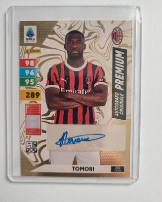 CARD RARA TOMORI CON AUTOGRAFO ORIGINALE ADRENALYN