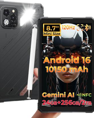 HOTWAV R11 Pro Rugged Tablet Android 16 Robusto Ta