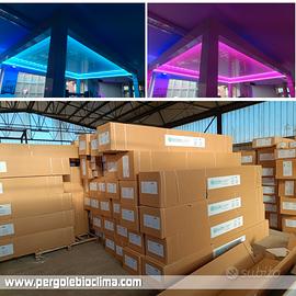 Pergole bioclimatiche 3x4 motorizzate impianto LED