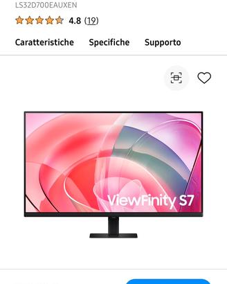 Monitor  32’ 4K nuovo