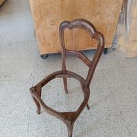 Telaio sedia in noce 