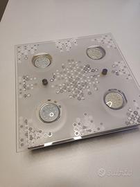 plafoniera LED quattro luci