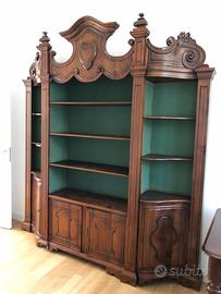 Libreria antica legno massello