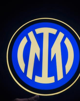 inter calcio lampada led 