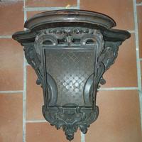 MENSOLA DA PARETE in legno lavorato, primi '900