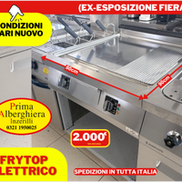 🔥 FRY TOP PROFESSIONALE ELETTRICO ANGELO PO