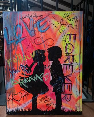 LOVE FOREVER ? Street art  bansky graffity pop art