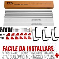 Supporto da parete per 6 bicicletta per garage