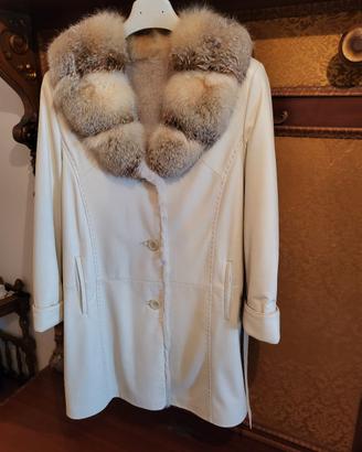 Cappotto donna in pelle 