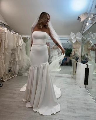 Vestito sposa nuovo- taglio moderno