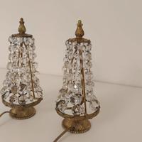 Coppia Abat jour vintage impero oro