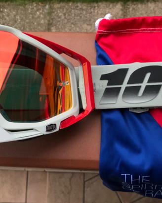 Maschera 100% Racecraft Goggle Suez Mirror