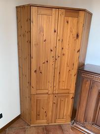 Modile studio ad angolo in legno