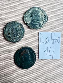 Lotto 14 Monete Romane autentiche Antiche 364/378