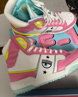 Sneakers CF1 High white - pink