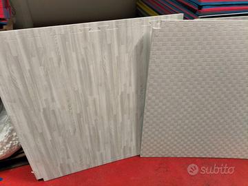 Tatami EVA effetto parquet bianco spessore 2cm