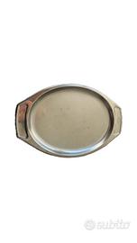 Vassoio vintage in acciaio inox