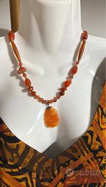Collana Artigianale Vintage in pietra dura
