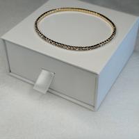 Bracciale Tennis elasticizzato color Oro 