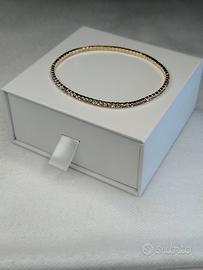 Bracciale Tennis elasticizzato color Oro 
