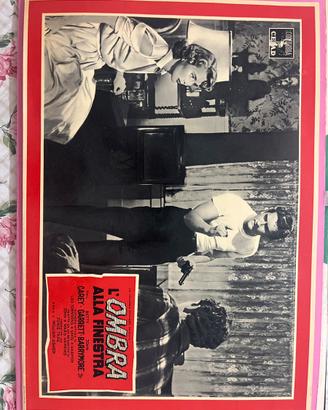 Manifesto cinema l’ombra alla finestra anni 50