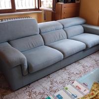 divano poltrone e sofà azzurro 3 posti