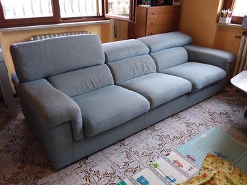 divano poltrone e sofà azzurro 3 posti