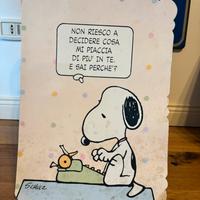 Biglietto snoopy anni 80 vintage