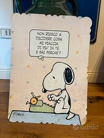 Biglietto snoopy anni 80 vintage