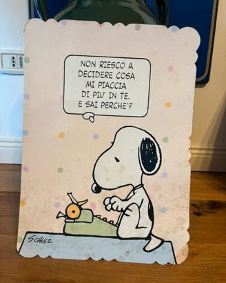 Biglietto snoopy anni 80 vintage
