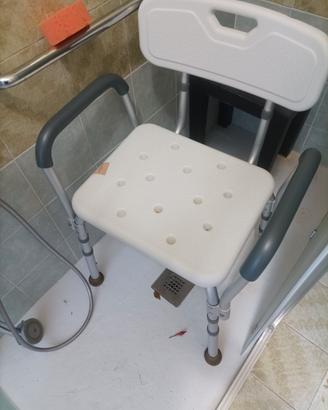 Sedia sanitaria per doccia