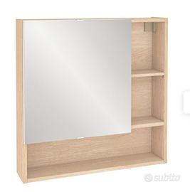 Mobiletto bagno salvaspazio con specchio