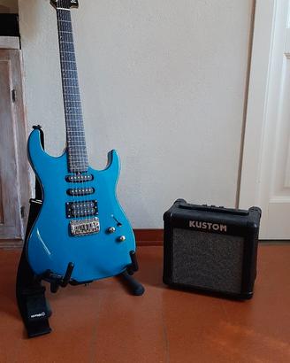 Chitarra elettrica Washburn con amplificatore