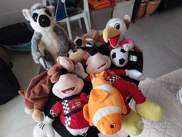 peluche piccoli e medio grandi