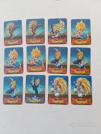 LOTTO : 12 CARTE DRAGON BALL Z ORIGINALI  