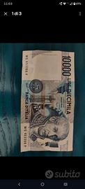 banconota 10000 lire lira italiana A. Volta