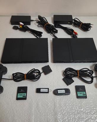 PlayStation 2 Slim + FMCB + giochi