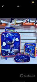 Set zaino trolley sonic per scuola elementare
