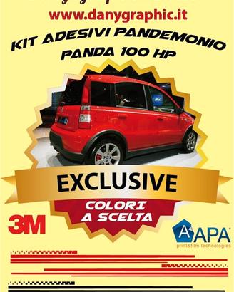 Kit adesivi pandemonio panda 100 hp