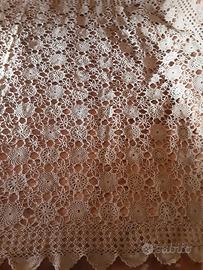 Copriletto Antico Uncinetto Cotone