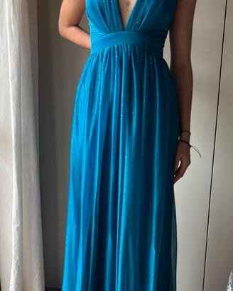 Abito elegante da sera blu
