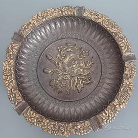 Posacenere svuotatasche vintage metallo pesante 