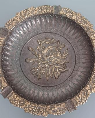 Posacenere svuotatasche vintage metallo pesante 