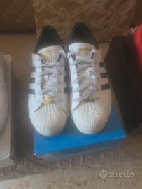 Adidas Superstar bianche e blu 