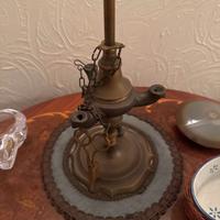 Lampada ad olio Fiorentina Vintage in Ottone